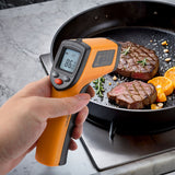 5-star Chef Laser Infrared Thermometer Food Digital Temperature Gun Smoker Pizza BBQ - Rear View