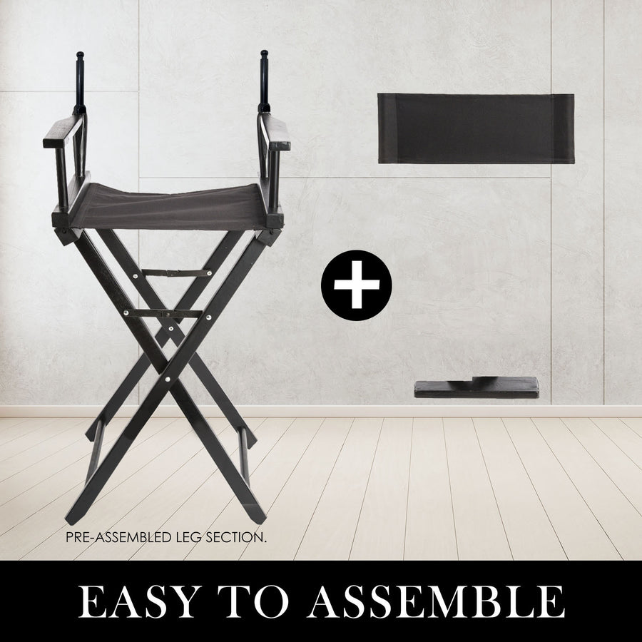 2X 76cm Tall Director Chair - DARK HUMOR