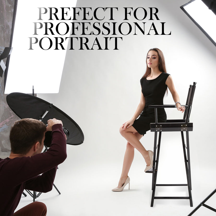 2X 76cm Tall Director Chair - DARK HUMOR