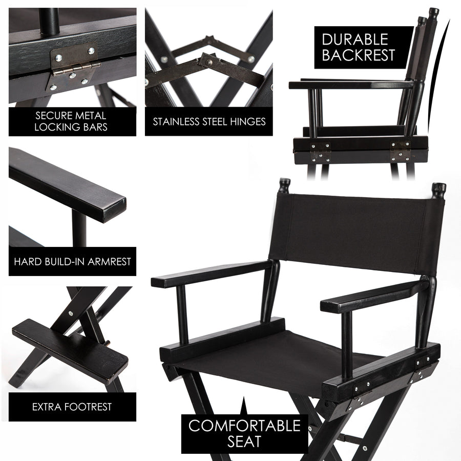 2X 76cm Tall Director Chair - DARK HUMOR