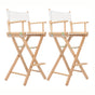 2X 76cm Tall Director Chair - WOOD HUMOR