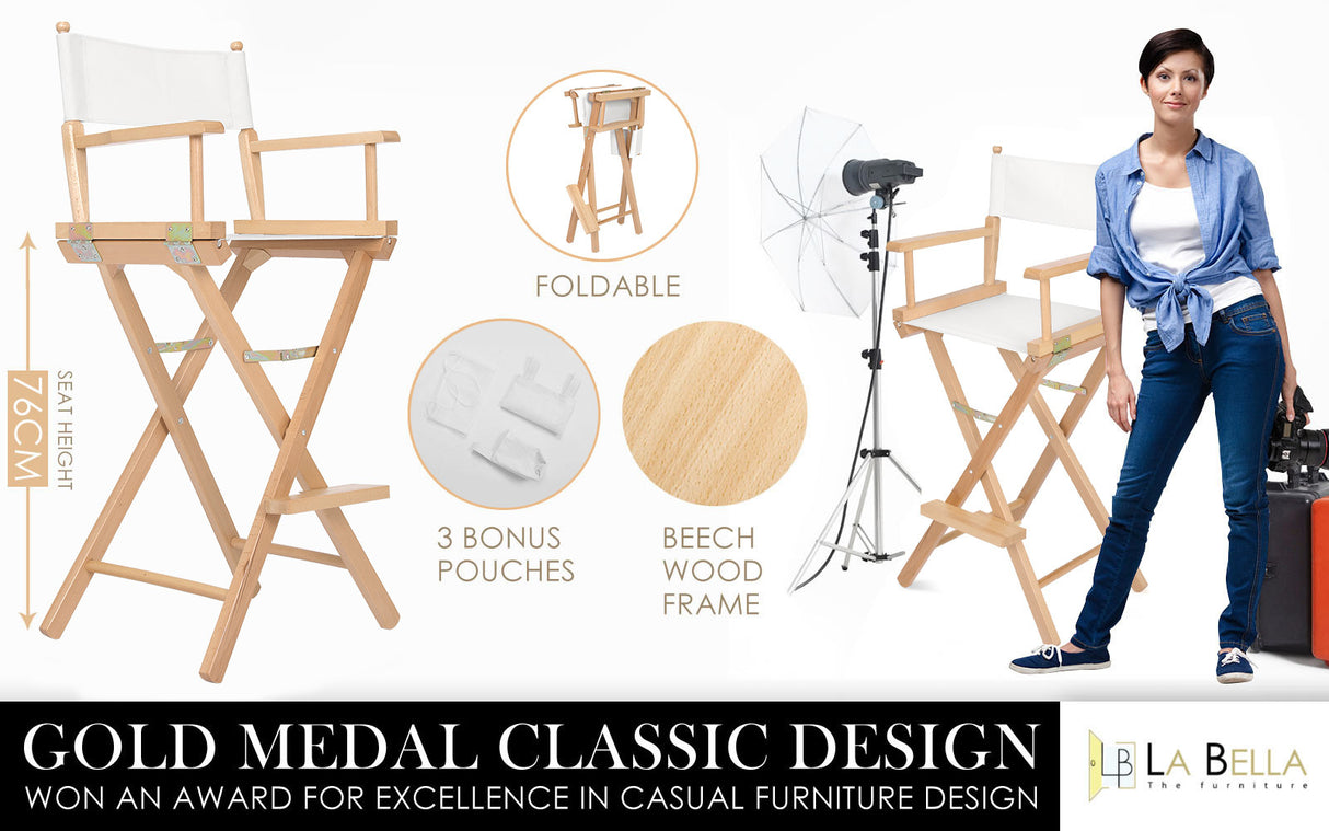 76cm Tall Director Chair - WOOD HUMOR