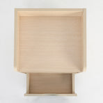 2X Bedside Table 1 Drawer 2 Shelf LARK - OAK
