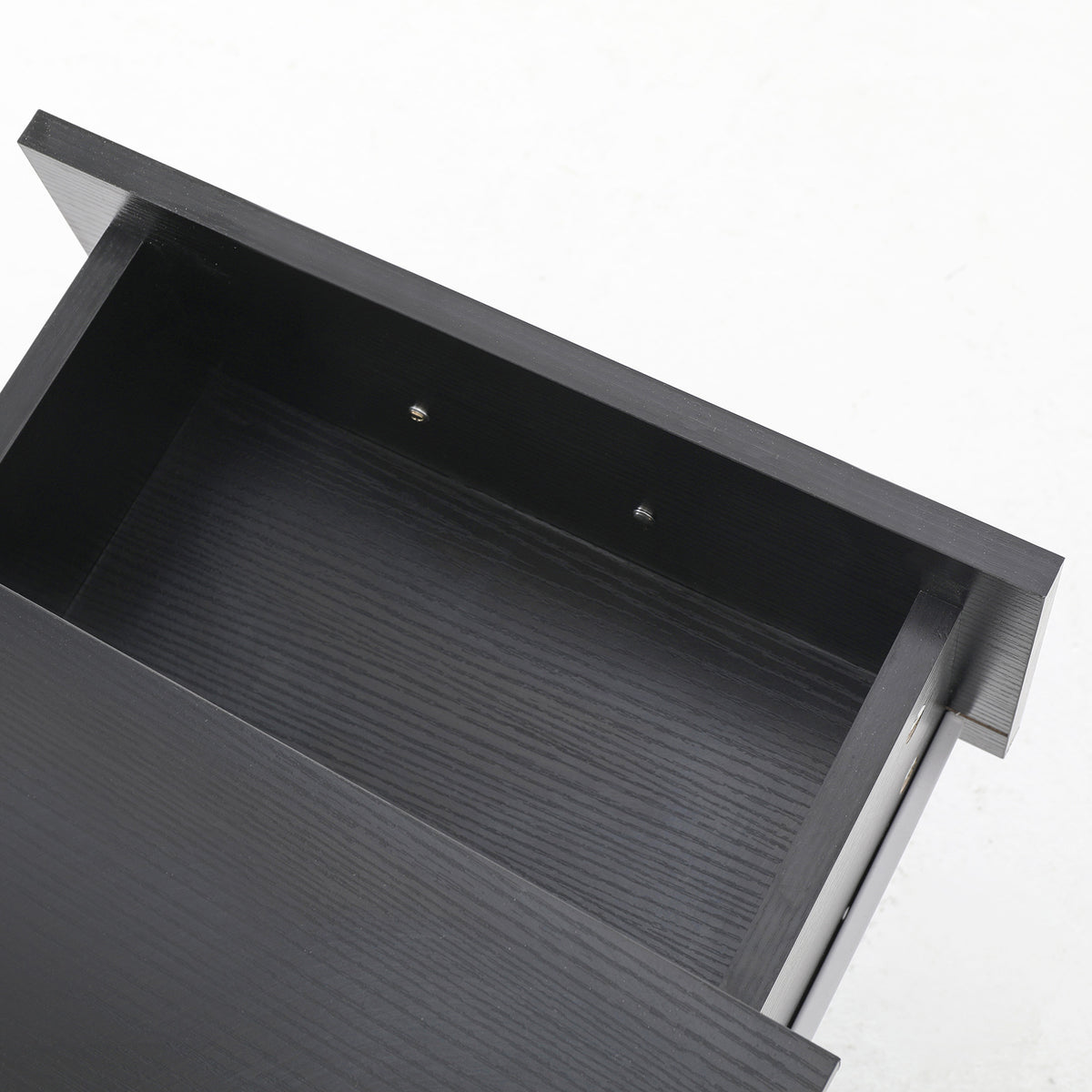 2X Bedside Tables 1 Drawer 1 Shelf ELLA - BLACK