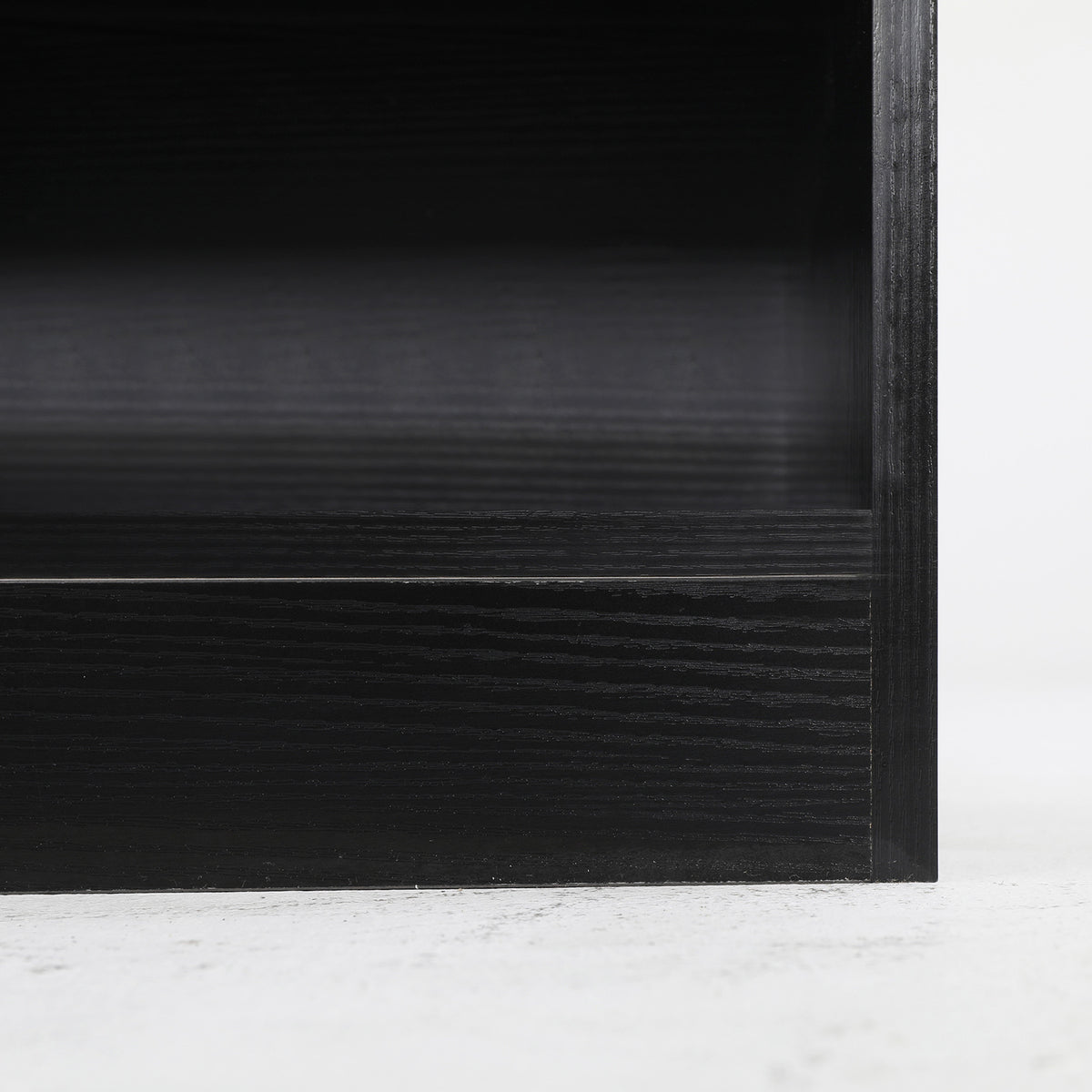 2X Bedside Tables 1 Drawer 1 Shelf ELLA - BLACK