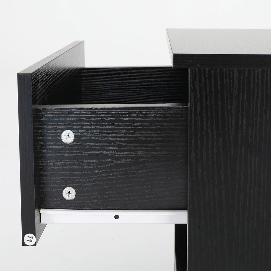 Bedside Tables 1 Drawer 1 Shelf ELLA - BLACK