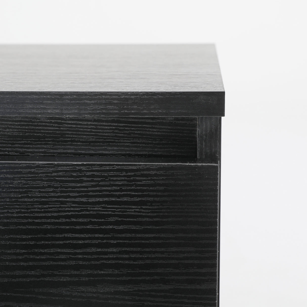 Bedside Tables 2 Drawer JOSS - BLACK