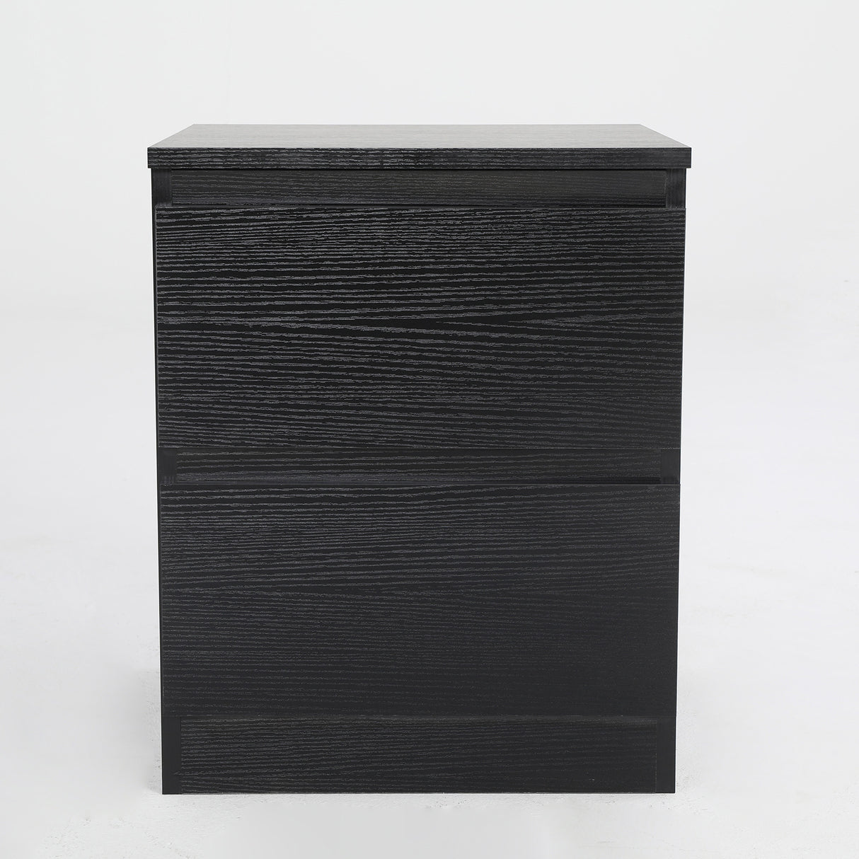 Bedside Tables 2 Drawer JOSS - BLACK
