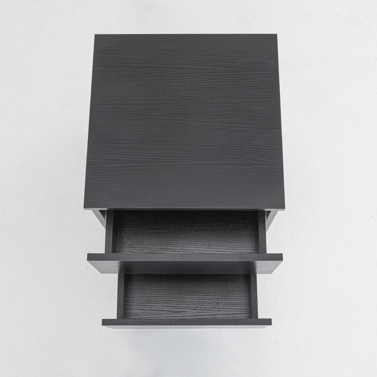 Bedside Tables 2 Drawer JOSS - BLACK