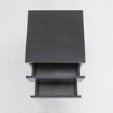 Bedside Tables 2 Drawer JOSS - BLACK