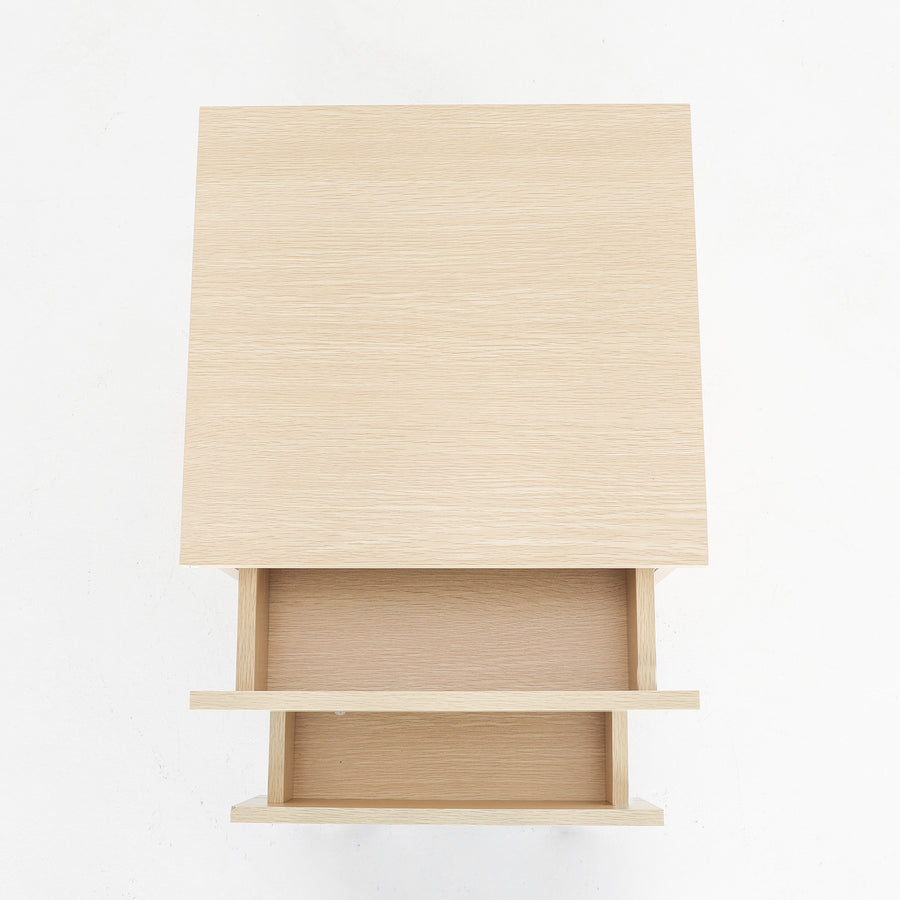 2X Bedside Tables 2 Drawer JOSS - OAK