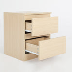 2X Bedside Tables 2 Drawer JOSS - OAK