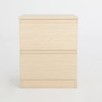 2X Bedside Tables 2 Drawer JOSS - OAK