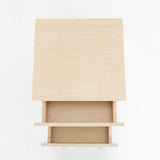 Bedside Tables 2 Drawer JOSS - OAK - Close-Up Angle
