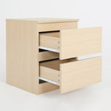 Bedside Tables 2 Drawer JOSS - OAK