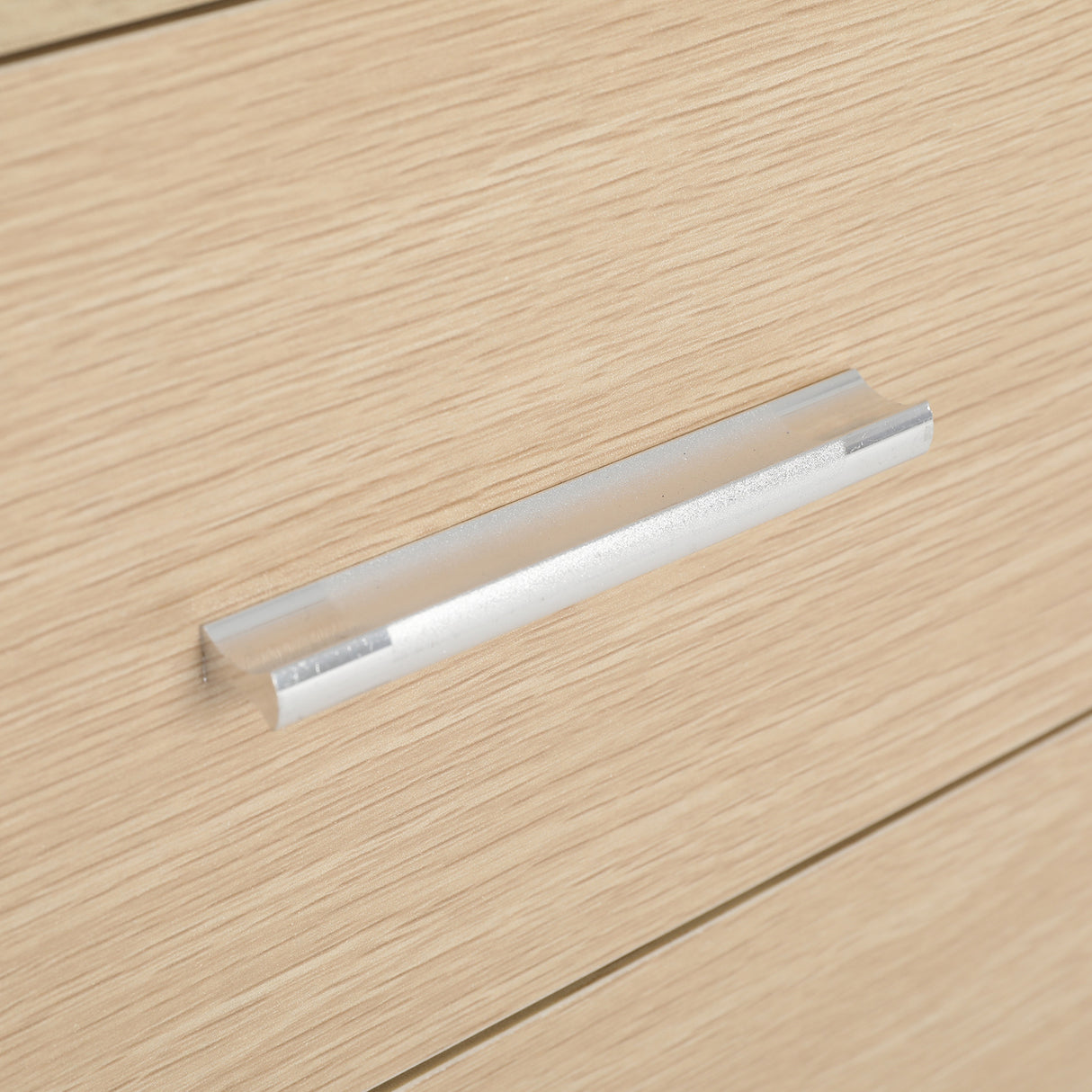 2X Bedside Tables 2 Drawer 1 Shelf ZURI - OAK