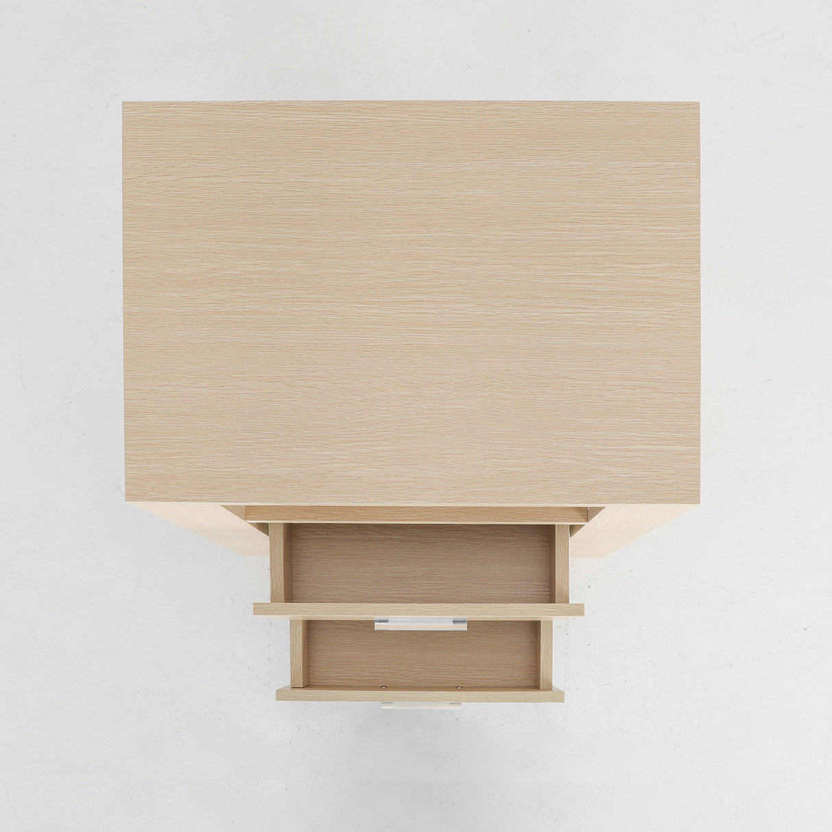 2X Bedside Tables 2 Drawer 1 Shelf ZURI - OAK