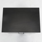 2X Bedside Tables 2 Drawer With Legs ETTA - BLACK