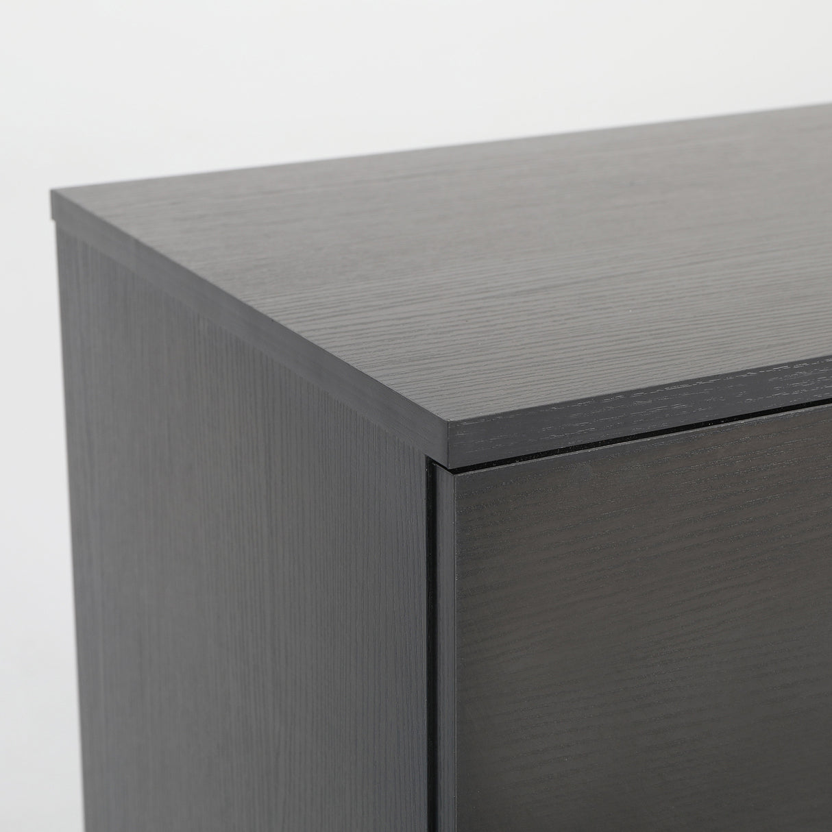 Bedside Tables 2 Drawer With Legs ETTA - BLACK