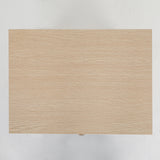 2X Bedside Tables 2 Drawer Wood Leg ANYA - OAK