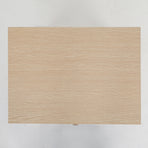 Bedside Tables 2 Drawer Wood Leg ANYA - OAK