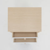 Bedside Tables 2 Drawer Wood Leg ANYA - OAK