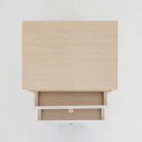 Bedside Tables 2 Drawer Wood Leg ANYA - OAK - Top-Down View