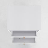 Bedside Tables 2 Drawer Wood Leg ANYA - WHITE