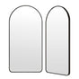 2 Set 50x100cm Wall Mirror Arc Arch Bathroom - BLACK
