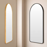 2 Set 50x100cm Wall Mirror Arc Arch Bathroom - BLACK
