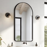 2 Set 50x100cm Wall Mirror Arc Arch Bathroom - BLACK
