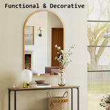 50x80cm Wall Mirror Arc Arch Bathroom - GOLD