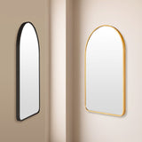50x80cm Wall Mirror Arc Arch Bathroom - GOLD