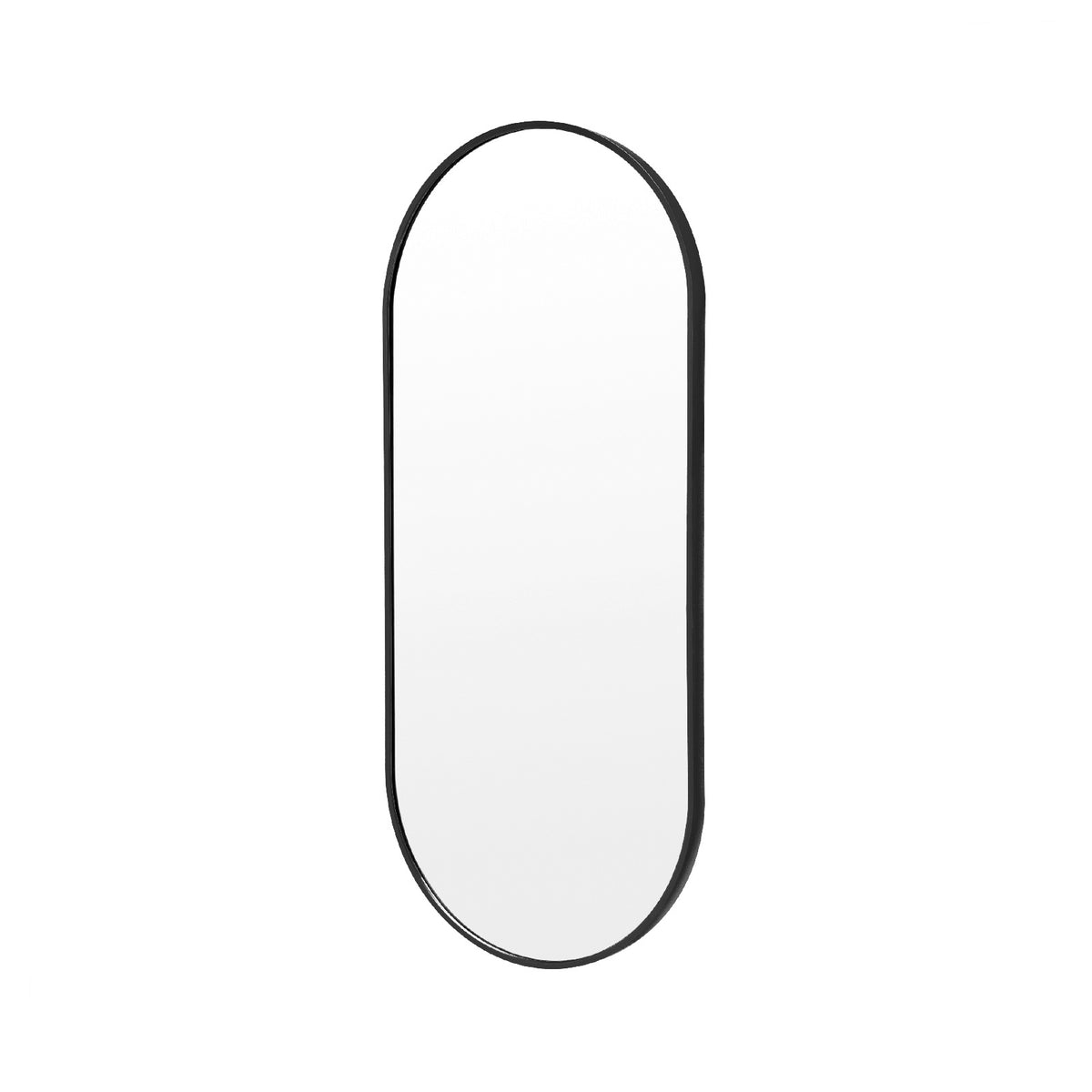 45x100cm Wall Mirror Oval Bathroom - BLACK