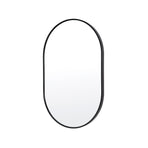 50x75cm Wall Mirror Oval Bathroom - BLACK