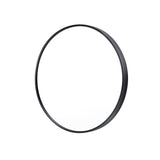 60cm Wall Mirror Round Bathroom - BLACK