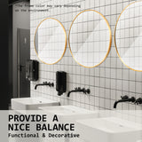 80cm Wall Mirror Round Bathroom - GOLD - Extra Image