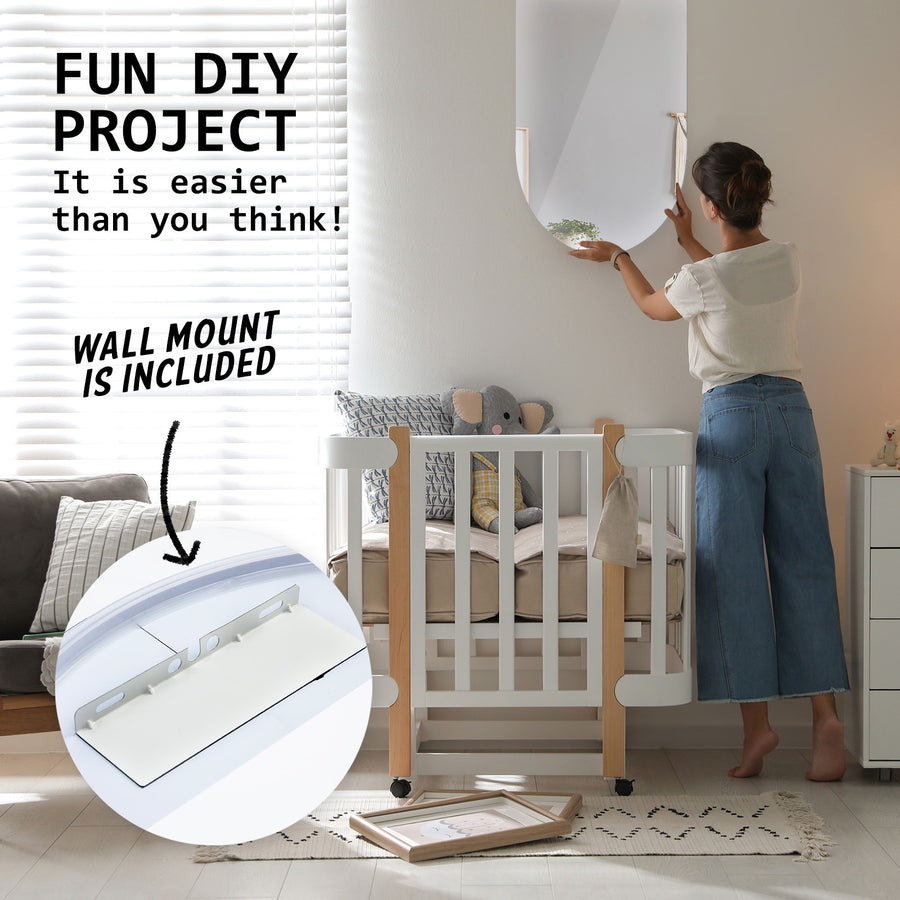 45x100cm LED Wall Mirror Oval Bathroom