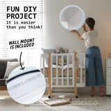 2 Set 50cm LED Wall Mirror Round Bathroom