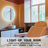 2 Set 60cm LED Wall Mirror Round Bathroom - Extra Image