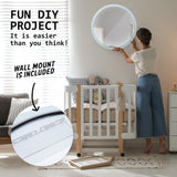2 Set 80cm LED Wall Mirror Round Bathroom - Extra Image
