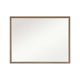 70x90cm Wall Mirror PS Polystyrene Bathroom - Antique Brown