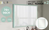 2 Set 70x90cm Wall Mirror PS Polystyrene Bathroom - Turquoise Blue