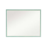 70x90cm Wall Mirror PS Polystyrene Bathroom - Turquoise Blue
