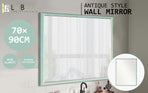 70x90cm Wall Mirror PS Polystyrene Bathroom - Turquoise Blue