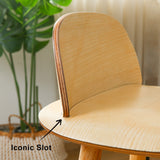 65cm Wooden Bar Stool Ash Wood ELISE