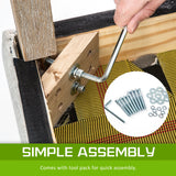 1X French Provincial Oak Leg Chair AMOUR - GREY - Extra Image