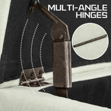 102cm Storage Ottoman Fabric - LIGHT GREEN - Extra Image