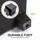 102cm Storage Ottoman Fabric - LIGHT GREY BLUE - Extra Image