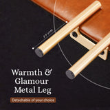 97cm Storage Ottoman PU Leather - BROWN - Extra Image